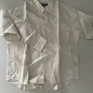 Vilebrequin Men’s beige linen shirt 4XL